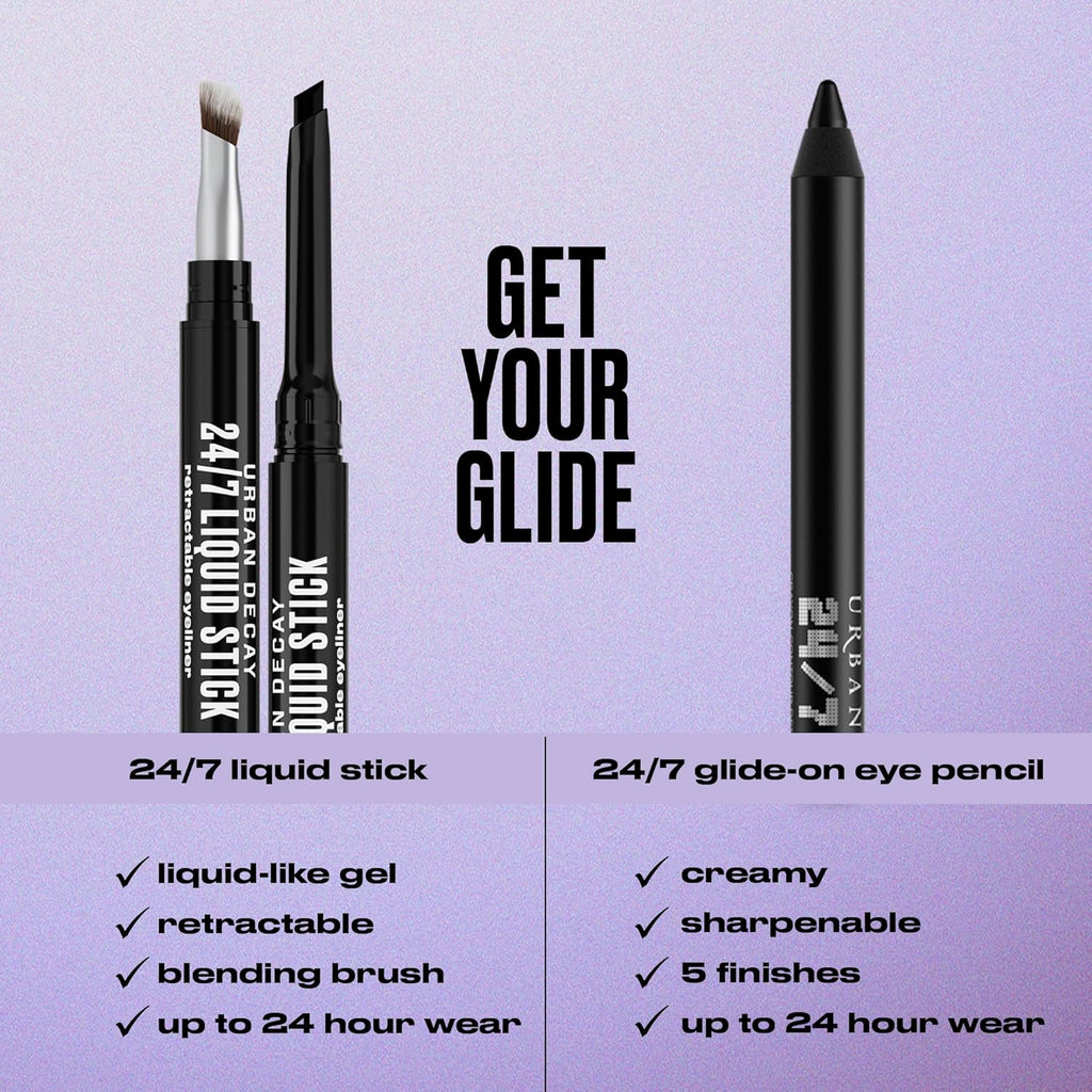 URBAN DECAY 24/7 Glide-On Waterproof Eyeliner Pencil - Up to 16HR Wear, Smooth No-Tug Formula, Smudge-Proof, Transfer-Proof, Hydrating Eyeliner With Vitamin E, Vibrant Color