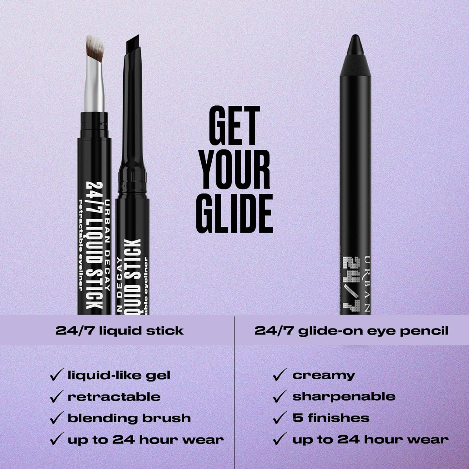 URBAN DECAY 24/7 Glide-On Waterproof Eyeliner Pencil - Up to 16HR Wear, Smooth No-Tug Formula, Smudge-Proof, Transfer-Proof, Hydrating Eyeliner With Vitamin E, Vibrant Color